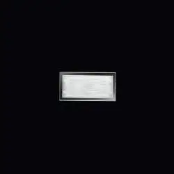 Applique Contemporanea Frame Vetro Bianco Satinato 2 Luci E14
