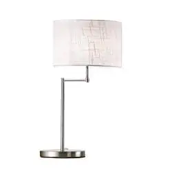 Lumetto Moderno Round Hotel Metallo Cromo 1 Luce E27 Ip20