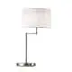 Lumetto Moderno Round Hotel Metallo Cromo 1 Luce E27 Ip20
