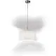 Sospensione Moderna Round Hotel Metallo Cromo 1 Luce E27 Ip20 D40