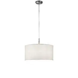 Sospensione Moderna Round Hotel Metallo Cromo 1 Luce E27 Ip20 D50