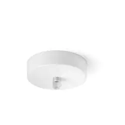 Rosone In Metallo Bianco Opaco D10Cm