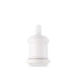 Portalampada In Metallo Colore Bianco Opaco