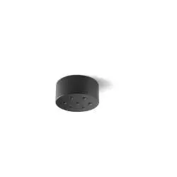 Rosone Multicavo 7 Fori In Metallo Nero Opaco D12Cm