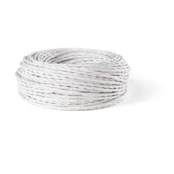 Cavo Elettrico A Treccia 50M Bianco