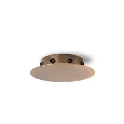 Rosone Multicavo 8 Fori In Metallo Ottone Brunito D15Cm