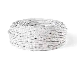 Cavo Elettrico A Treccia 10M Bianco
