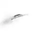 Applique Contemporanea Bold Metallo Cromo Acrilico Led 10W 3000K
