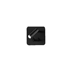Applique Contemporanea Plug Metallo Nero Acrilico Led 6W 3000K