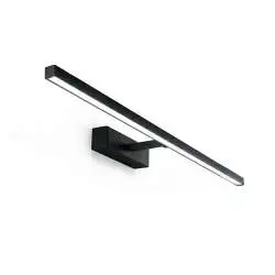 Applique Moderna Riga Metallo Nero Acrilico Led 24W 3000K