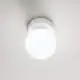 Applique Contemporanea Maga Metallo Bianco Vetro 1 Luce E14