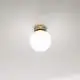 Applique Contemporanea Maga Metallo Oro Vetro 1 Luce E14