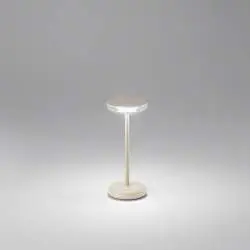 Lampada Tavolo Esterno Moderna Soap Acrilico Beige Led 2W 3000K