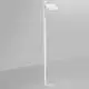 Piantana Moderna Radiante Metallo Bianco Opaco Acrilico Led 24W Cct Dimmerabile