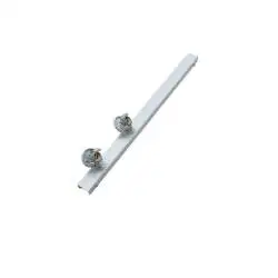 Sistema Modulare Moderno Snodo Faretti Metallo Bianco Opaco 2 Luci Gu10