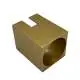 Cover Cubo Per Faretto Snodo Metallo Oro Spazzolato