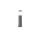 Paletto Esterno Contemporaneo Sigaro Alluminio Grigio 1 Luce E27 Ip54 H40
