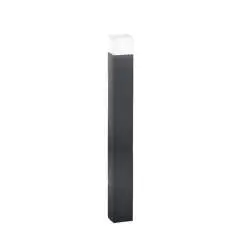 Paletto Esterno Moderno Tower Alluminio Antracite 1 Luce E27 Ip54 H90
