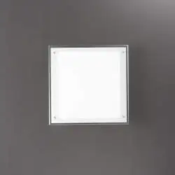 Plafoniera Moderna Plain Vetro Bianco Led 40W Dimmerabile Ip20