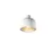 Plafoniera Nordica Yelmo Metallo Bianco Oro 1 Luce E27 Ip20