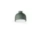 Plafoniera Nordica Yelmo Metallo Verde Bianco 1 Luce E27 Ip20