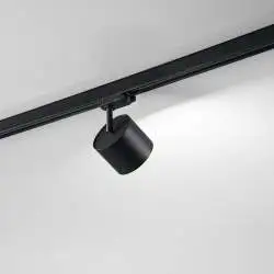 Faretto Moderno Binario Metallo Nero 1 Luce Gx53 Ip20