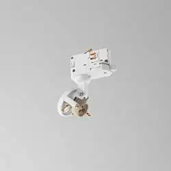 Faretto Moderno Binario Metallo Bianco 1 Luce Gu10 Ip20