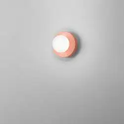 Applique Contemporanea Ceramic Arancio Vetro Bianco 1 Luce G9 Ip20