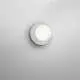 Applique Contemporanea Ceramic Grigio Vetro Bianco 1 Luce G9 Ip20