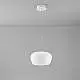 Lampadario Moderno Kave Metallo Vetro Bianco Led 20W 3000K Dimmerabile Ip20