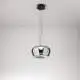 Lampadario Moderno Kave Metallo Vetro Specchiato Led 20W 3000K Dimmerabile Ip20