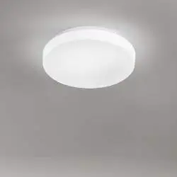 Plafoniera Moderna Metallo Vetro Bianco Led 24W Dimmerabile Ip20