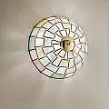 Plafoniera Tiffany Madreperla Madreperla Multicolor Fantasia 1 Luce E27 | Perenz