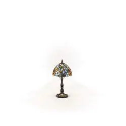 Paralume Tiffany Vetro Decorato Multicolor D. 20Cm