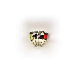 Applique Tiffany Vetro Multicolor Chiaro 1 Luce E27