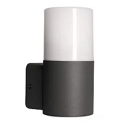 Applique Esterno Moderna Aiden Alluminio Nero Bianco 1 Luce E27 Ip44