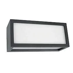 Applique Esterno Moderna Dakota Alluminio Nero Bianco 1 Luce E27 Ip44