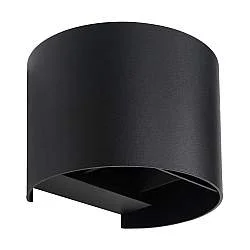 Applique Esterno Moderna Finn Alluminio Nero 1 Luce G9 Ip54