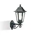 Applique Per Esterno 1 Luce In Alto In Alluminio Nero E27 Esagonale | Sovil