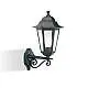 Applique Per Esterno 1 Luce In Alto In Alluminio Nero E27 Esagonale