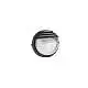 Applique Piccola Esterno Palpebra Tonda Alluminio E Vetro Nero 1 Luce E27