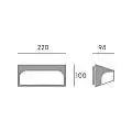 Applique Per Esterno In Alluminio Grigio Led 10 W 700 Lm 3000K Dome | Sovil