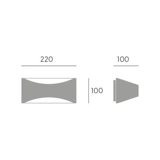 Applique Per Esterno In Allumino Marrone Led 10 W 700 Lm 3000K Ihasa | Sovil