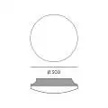 Plafoniera Per Interno Ed Esterno In Nylon Bianco Led 30W 2700 Lm 3000K Hilton | Sovil
