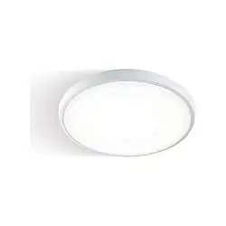 Plafoniera Per Esterni Interni Alluminio Bianco Led 28 W 2700 Lm 3000K Electra