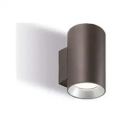 Applique Per Esterno In Alluminio Corten 2 Luci Led 10+10 W 4000K Show