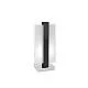Abatjour Industrial-Minimal Cross Metallo Nero Vetro Bianco 1 Luce E27