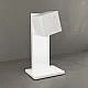 Lampada Scrivania Moderna Area Metallo Bianco 1 Luce Gx53