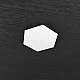 Componente Decorativo Industrial-Minimal Hexagon Metallo Bianco