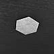 Componente Decorativo Industrial-Minimal Hexagon Metallo Foglia Argento